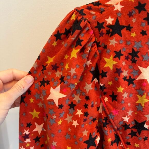 Free People Girls Like Us Star Cotton Bodysuit Rust Red - Picture 3 of 8